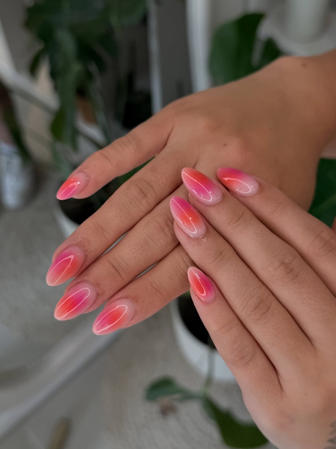 Gold celestial nails